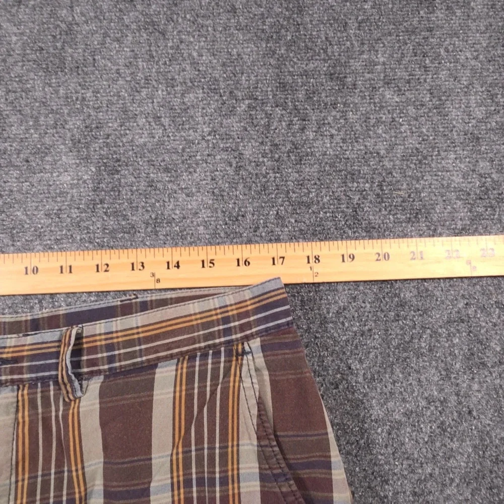 Polo Ralph Lauren Shorts Mens 34 Multicolor Plaid Chino Preppy Flat Front